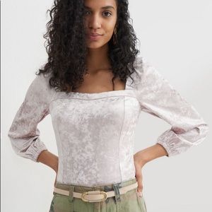 Anthropologie Jessima Velvet Top Size XS